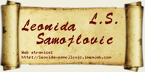 Leonida Samojlović vizit kartica
